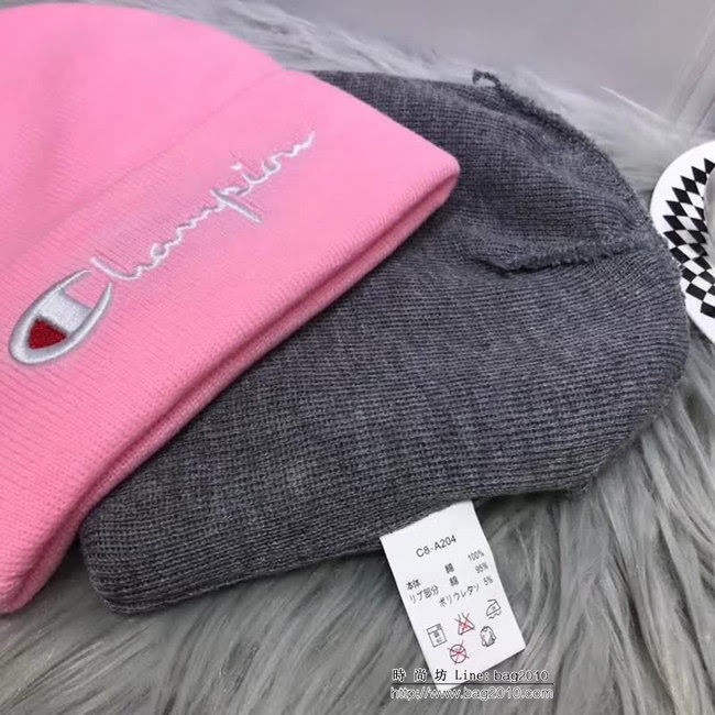 Champion 專櫃品質 2018新品簡單時尚爆款針織帽 LLWJ8064